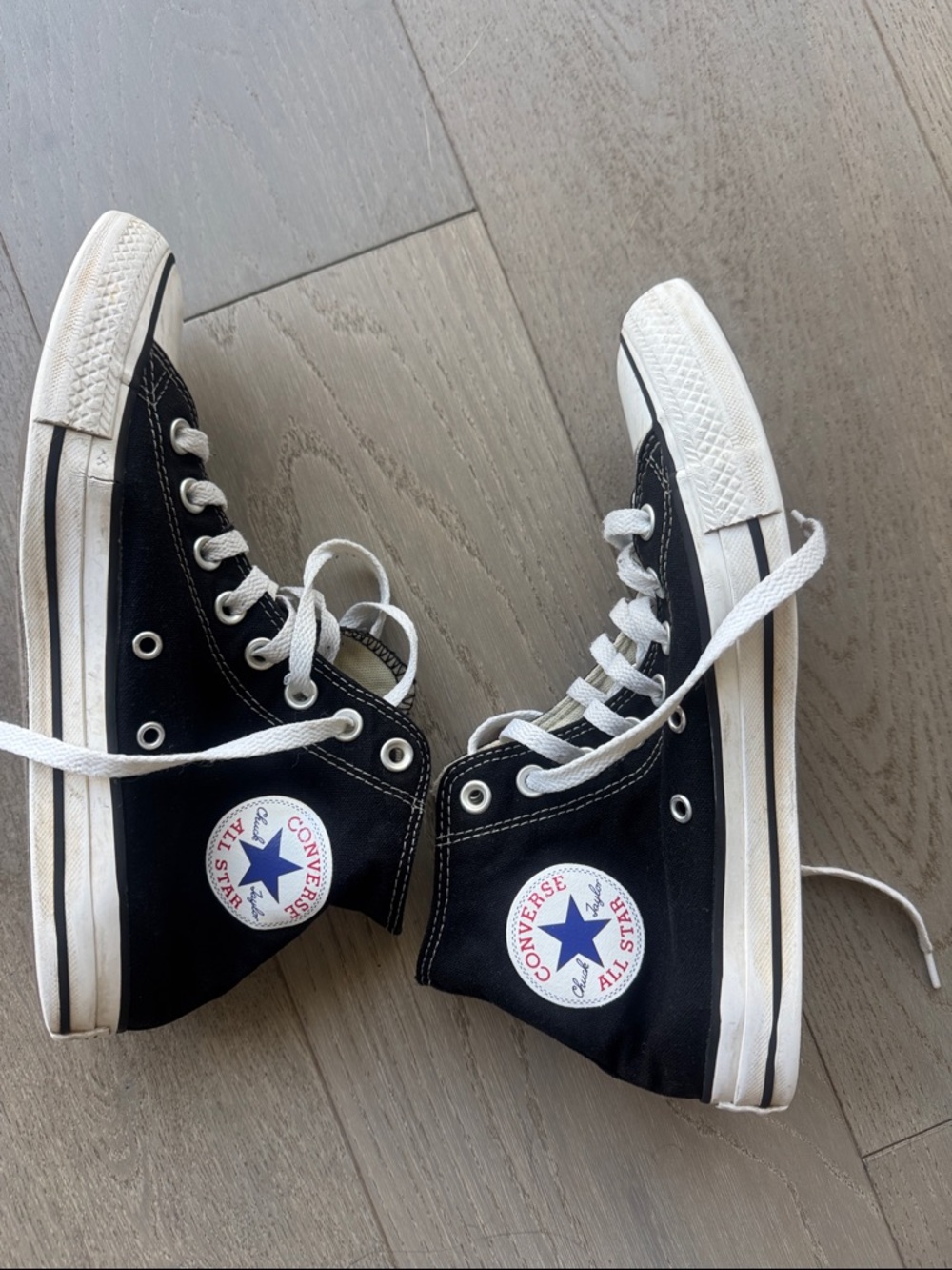Converse Black & White High Top Sneakers